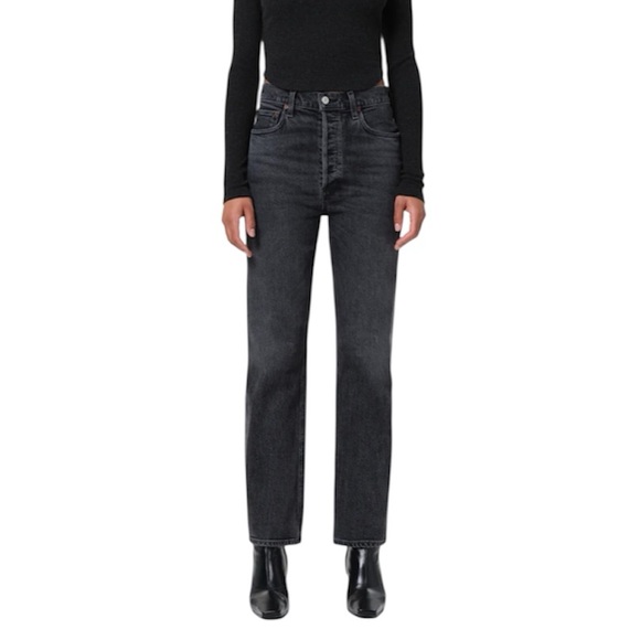 AGOLDE High Rise Straight Jeans in Hitch SIZE 25 - Picture 1 of 6